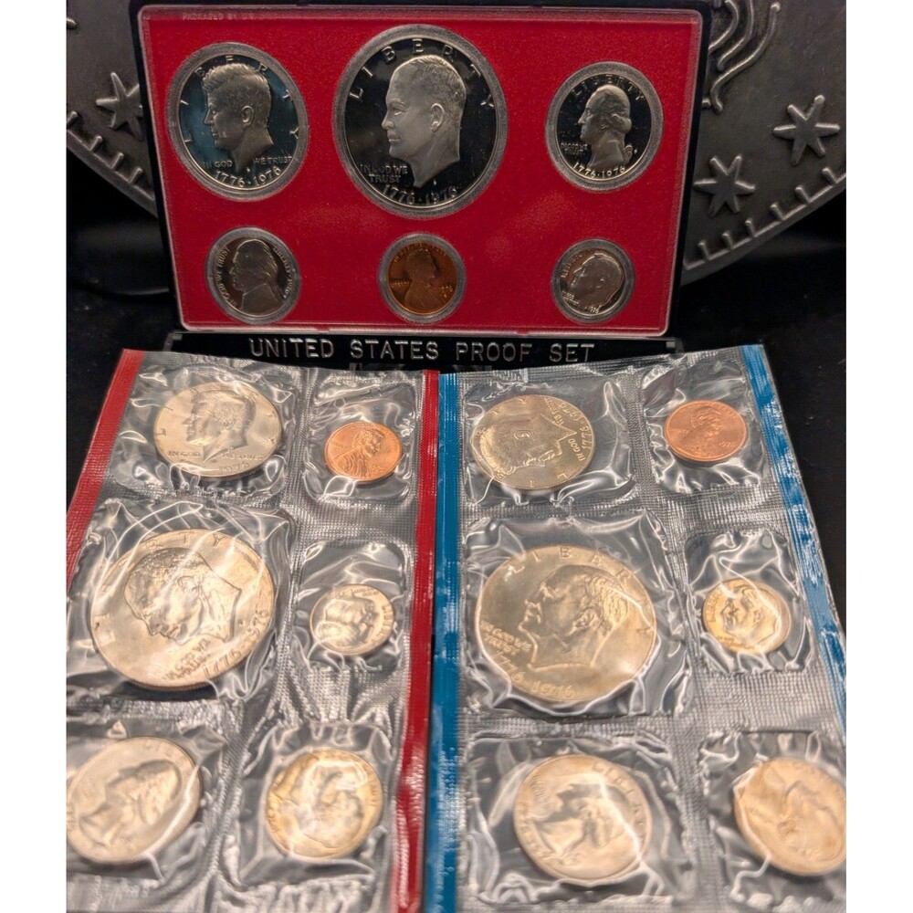 1976 U.S. Mint Set + 1976 Proof Set • Bicentennial • Original Packaging -Rainbow